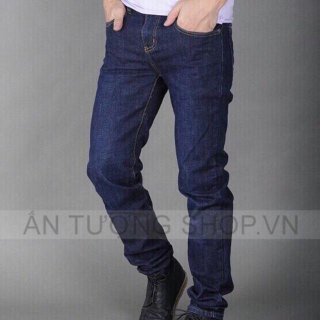 Quần Jean NAm Cao Cấp Xanh Đen Trơn