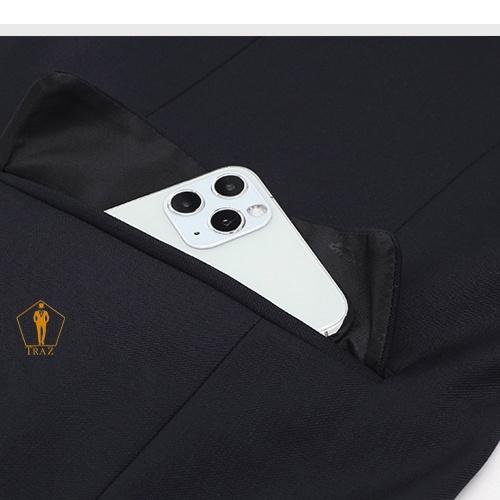 Bộ Vest Nam Trung Niên Màu Đen, Xanh, Vàng 2 Khuy Chuẩn Phom Đứng Tuổi