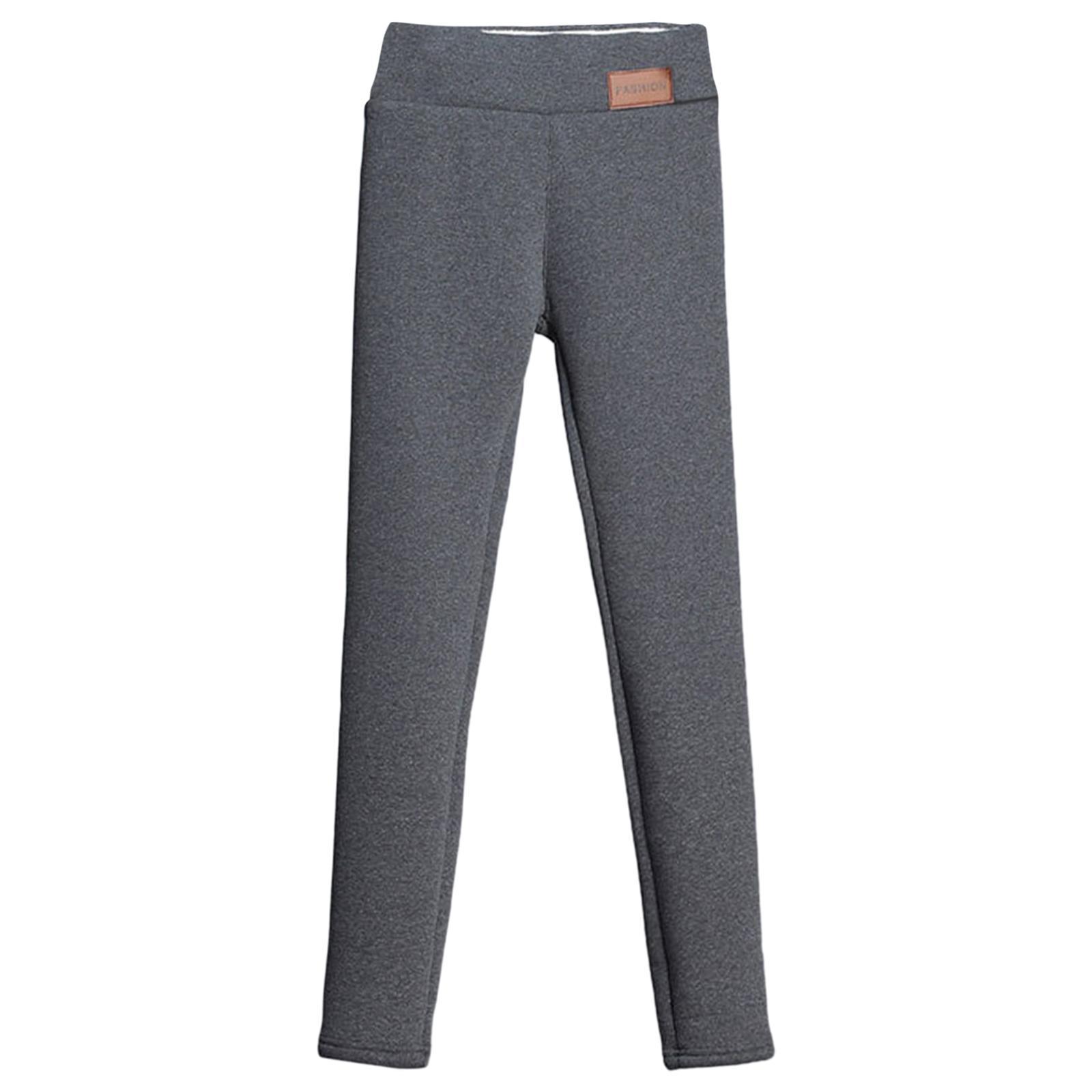 Women Fleece Lined Leggings High Waist Legging for Outdoor Stretchy Warm