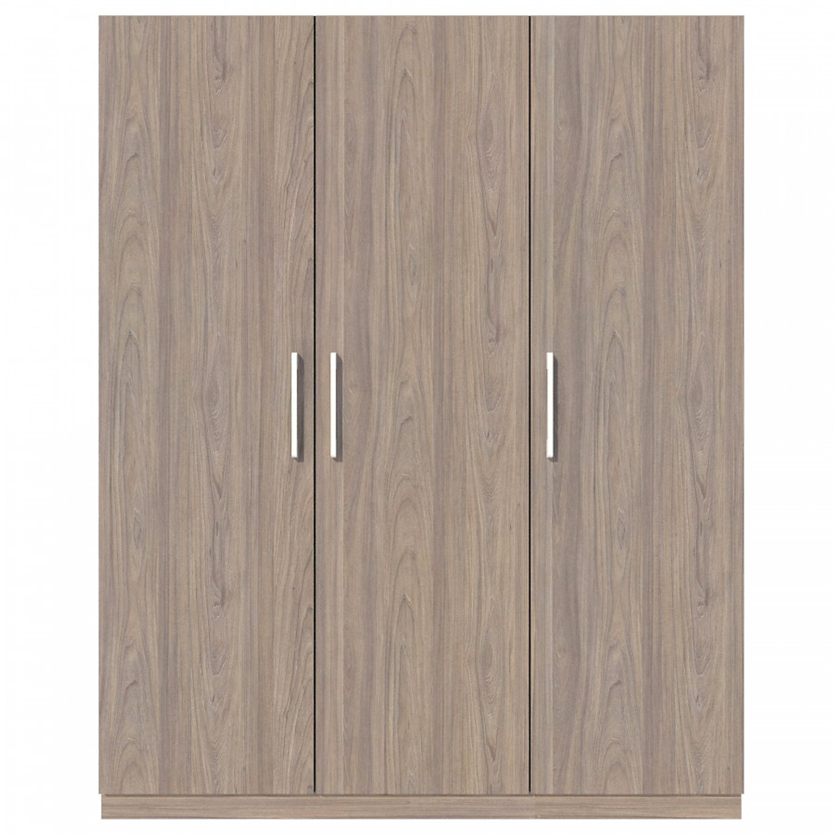 Tủ quần áo gỗ MDF Tundo 3 cánh màu óc chó 140 x 55 x 200cm