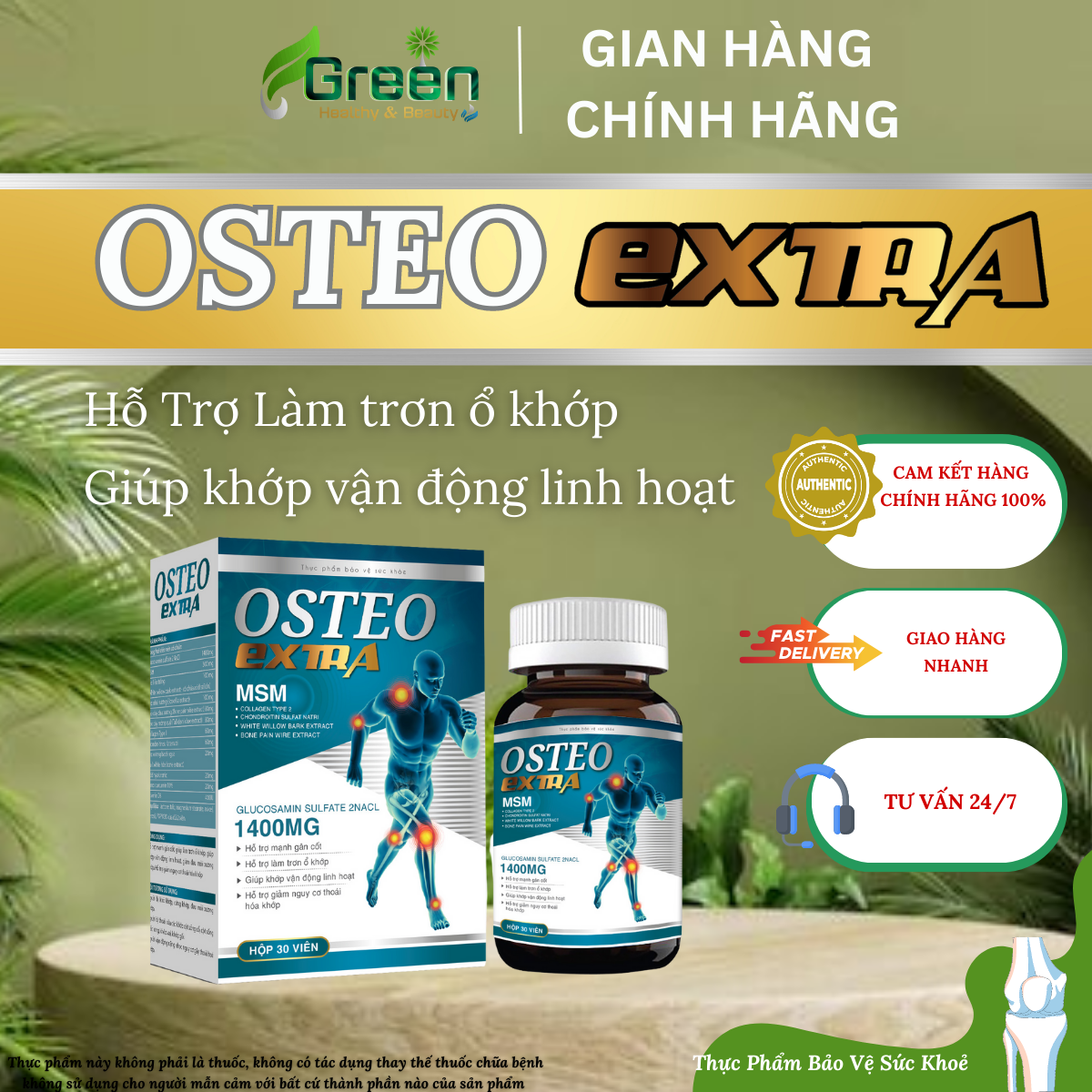 TPBVSK: OSTEO EXTRA - Viên uống hỗ trợ xương khớp
