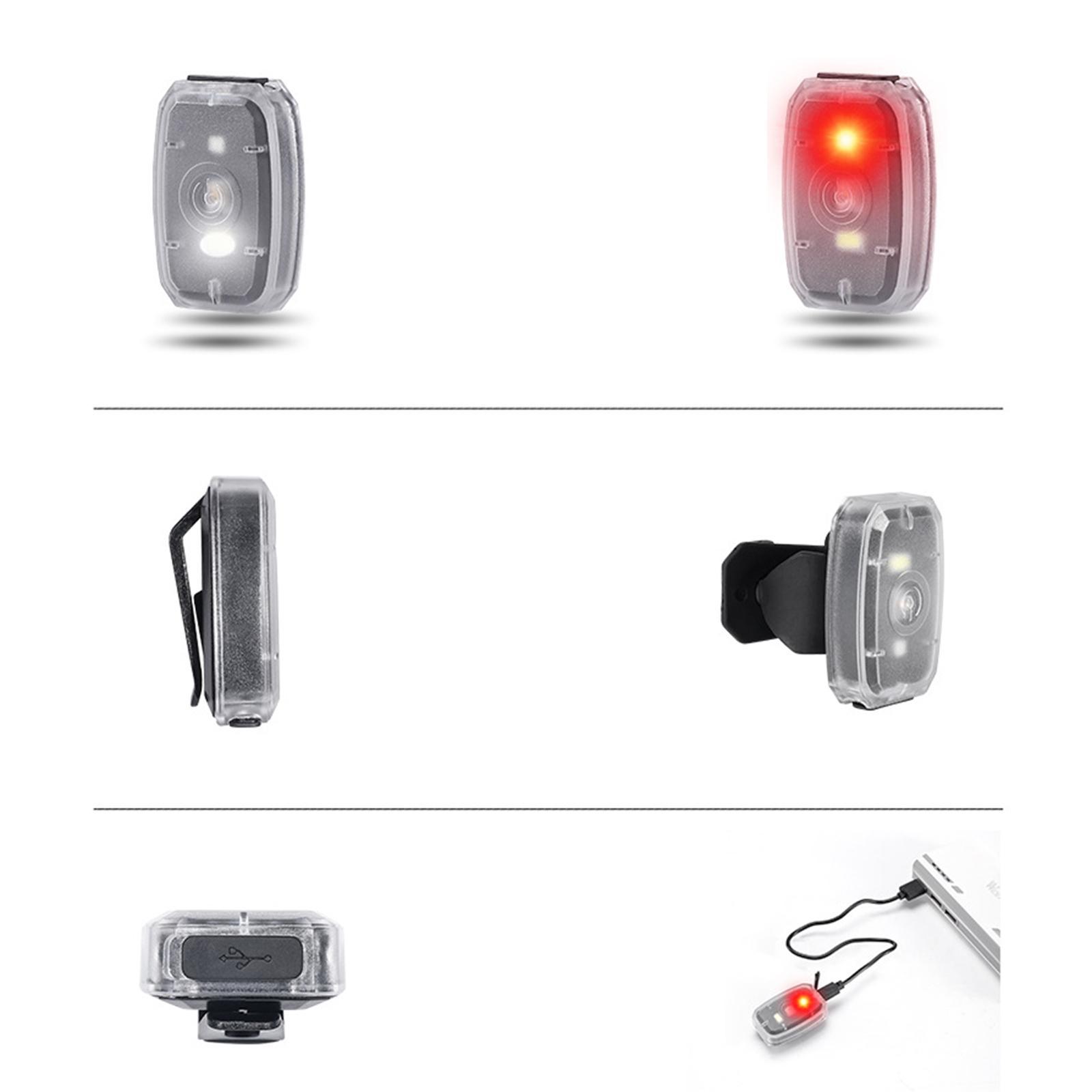 Energy Saving Bike Tail Light, Easy to Carry Rechargeable for Cycling Night Running