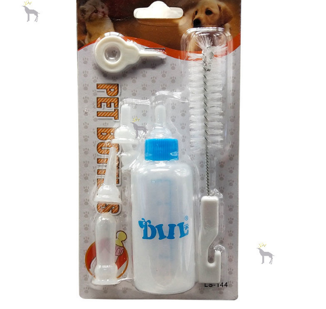 Bình Ti /Bình Sữa Chó Mèo Sơ Sinh (60ml – 150ml) fullbox 3 phụ kiện