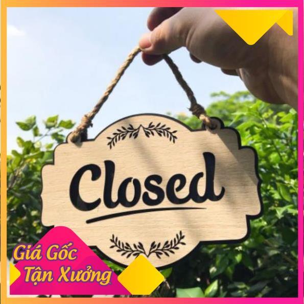 Bảng Gỗ Decor - Mẫu Open - Close - Bảng Gỗ Woody