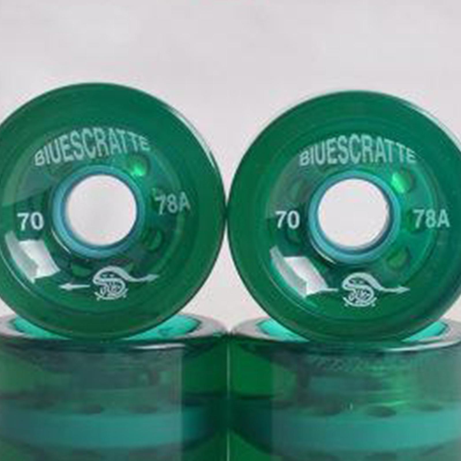 8 Pieces 78A Hardness Skateboard Wheels 70X51mm Longboard Roller Parts