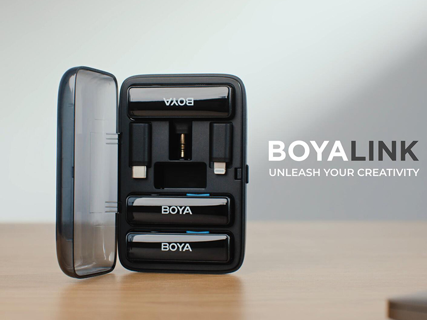 BoyaLink - Micro thu âm không dây 3 trong 1 dành cho Điện Thoại/ Máy Ảnh - Hàng chính hãng