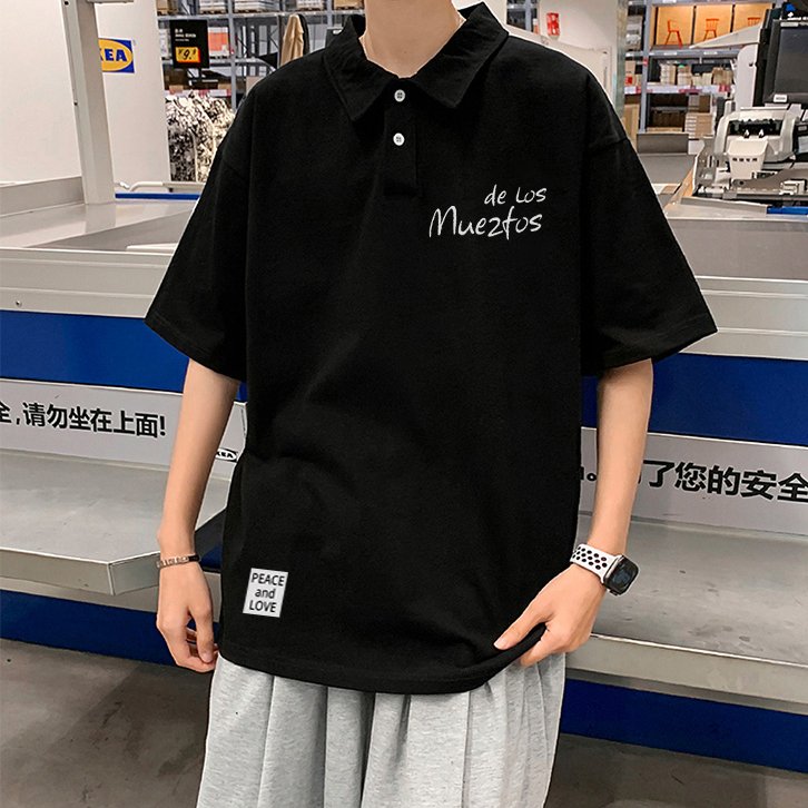 Áo thun Polo DELOS PHONG BOUTIQUE phông tay lỡ nam nữ form rộng Local Brand