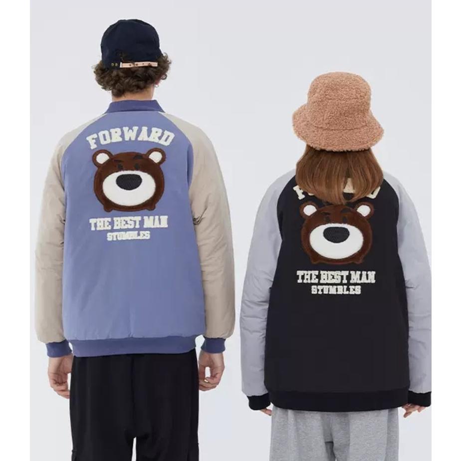 Áo khoác bomber phao nam nữ MEANSTORE Jacket oversize form rộng Khoác gió phong cách Hàn Quốc