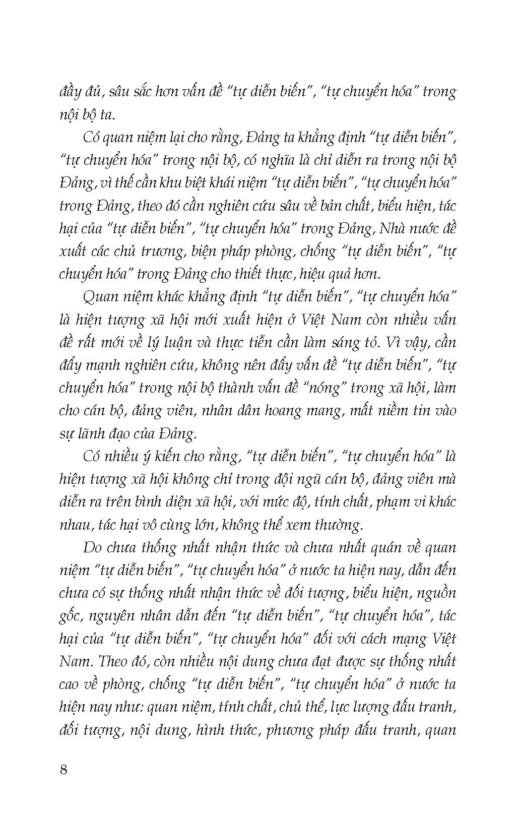 Phòng, Chống "Tự Diễn Biến", "Tự Chuyển Hóa" Ở Việt Nam Hiện Nay