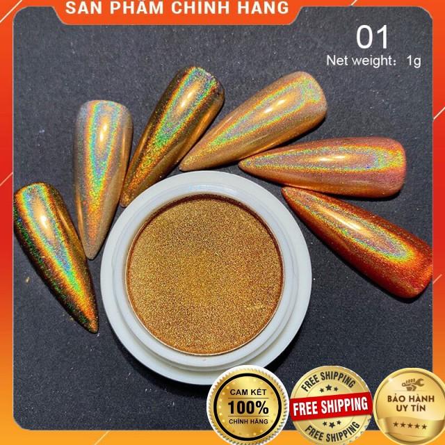 Bột tráng gương trang trí móng, nhũ tráng gương cầu vồng