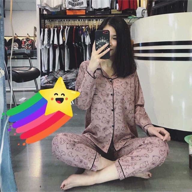 Bộ pijama chất kate thái chuẩn