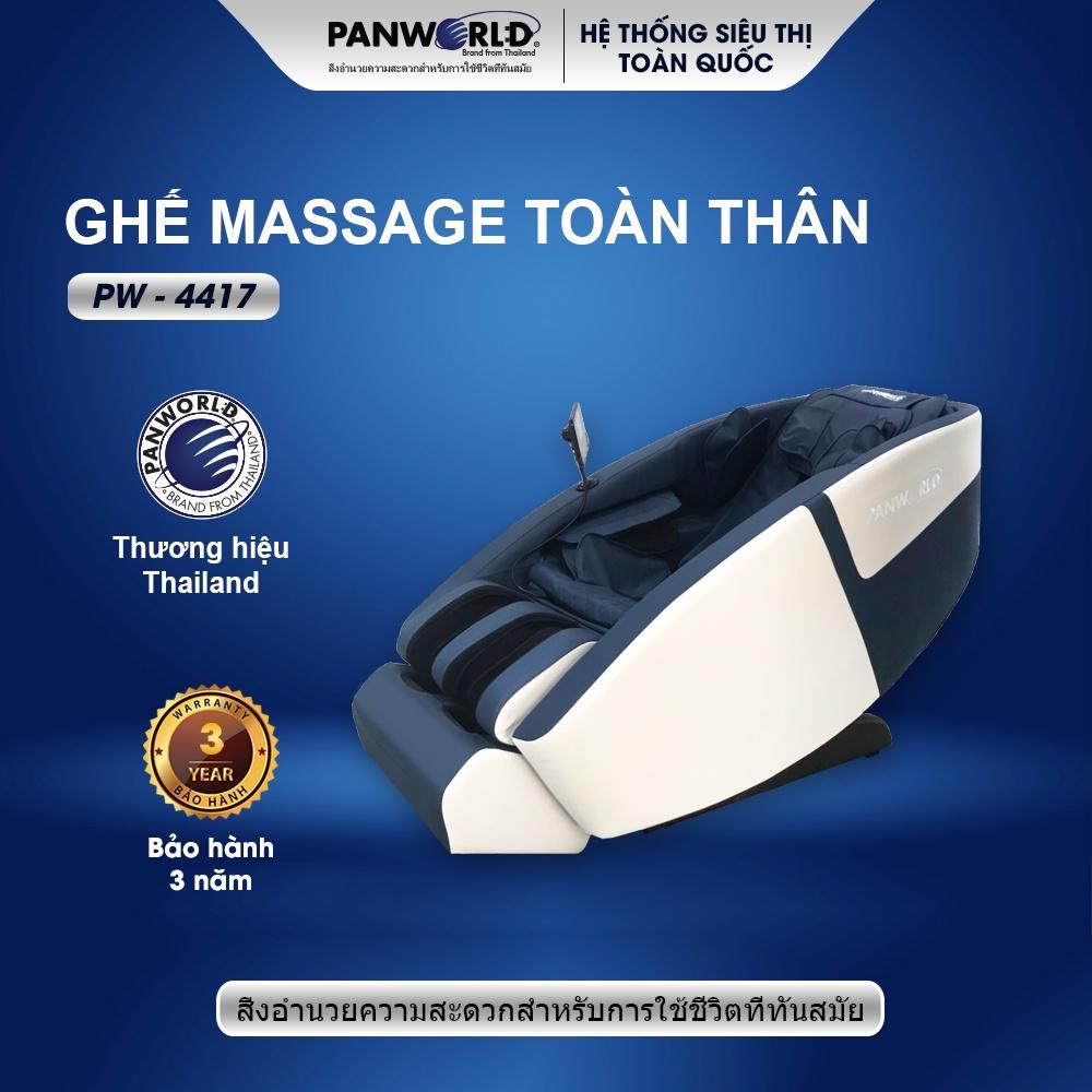 Ghế massage Panworld PW-4417 thương hiệu Thái Lan massage toàn thân cao cấp - Hàng chính hãng