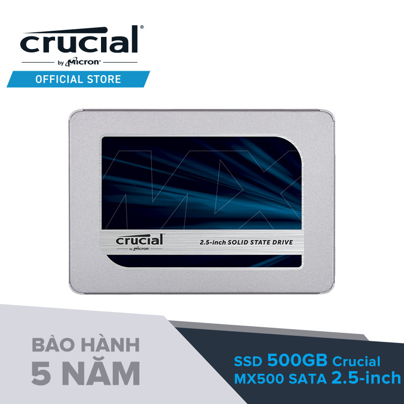 Ổ Cứng Ssd Crucial Mx500 3D Nand 2.5 - Inch Sata Iii 500Gb Ct500Mx500Ssd1 - Hàng Chính Hãng