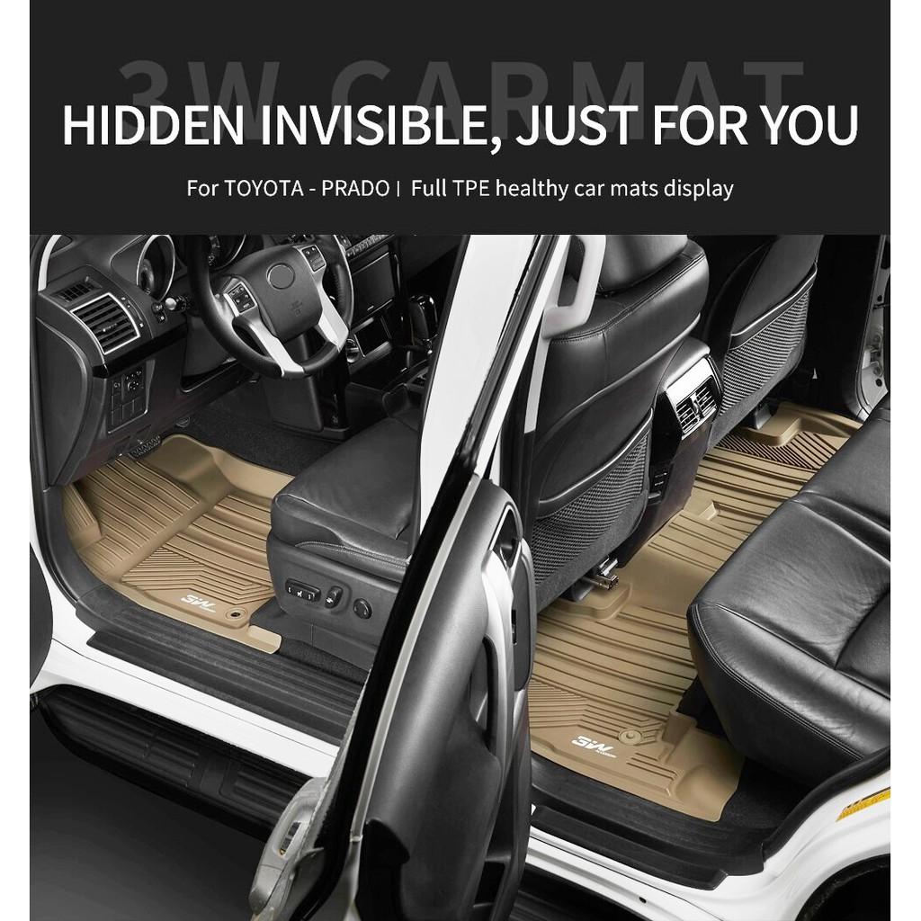 Thảm lót sàn TOYOTA New COROLLA ALTIS 2019-đến nay Nhãn hiệu Macsim 3W chất liệu nhựa TPE đúc khuôn cao cấp - màu đen