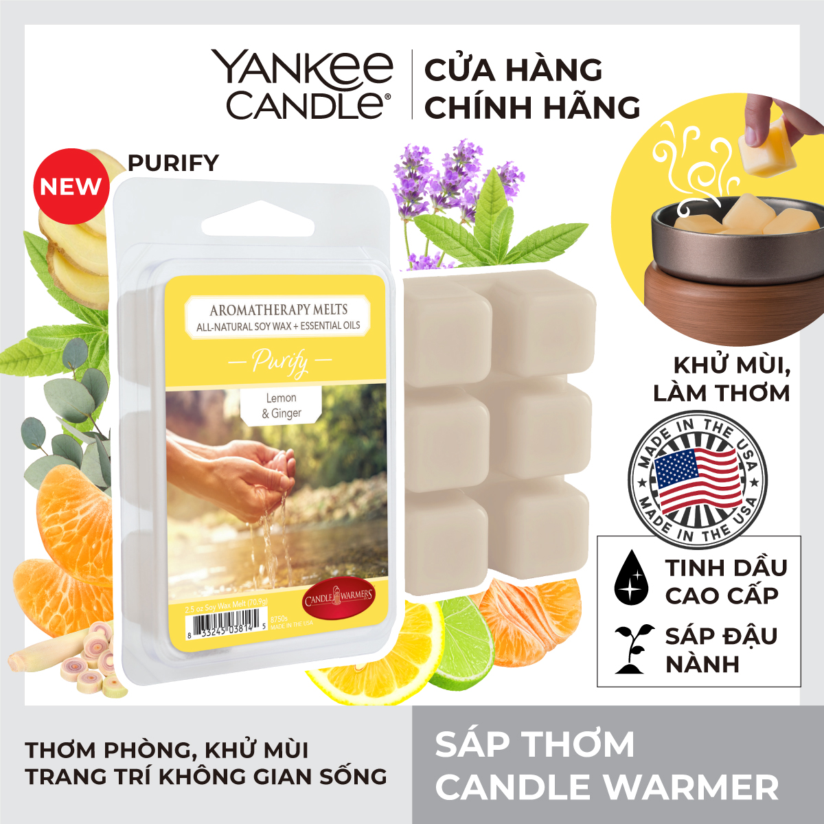 Sáp thơm Candle Warmer - Purify