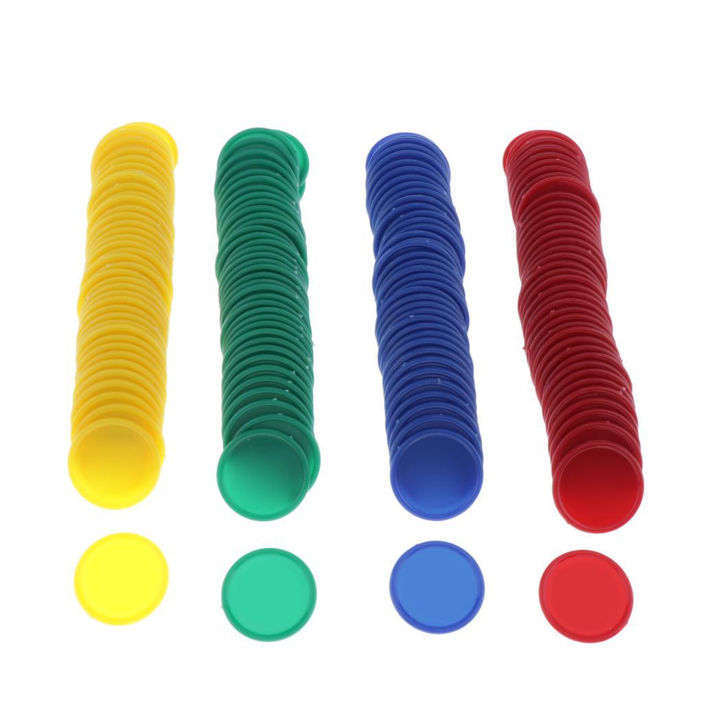 160 Miếng Quầy Tính Chip Nhựa Dấu 36 Mm Hỗn Hợp Màu Sắc Cho Lô Tô Chip Game Cóc Với Hộp Lưu Trữ