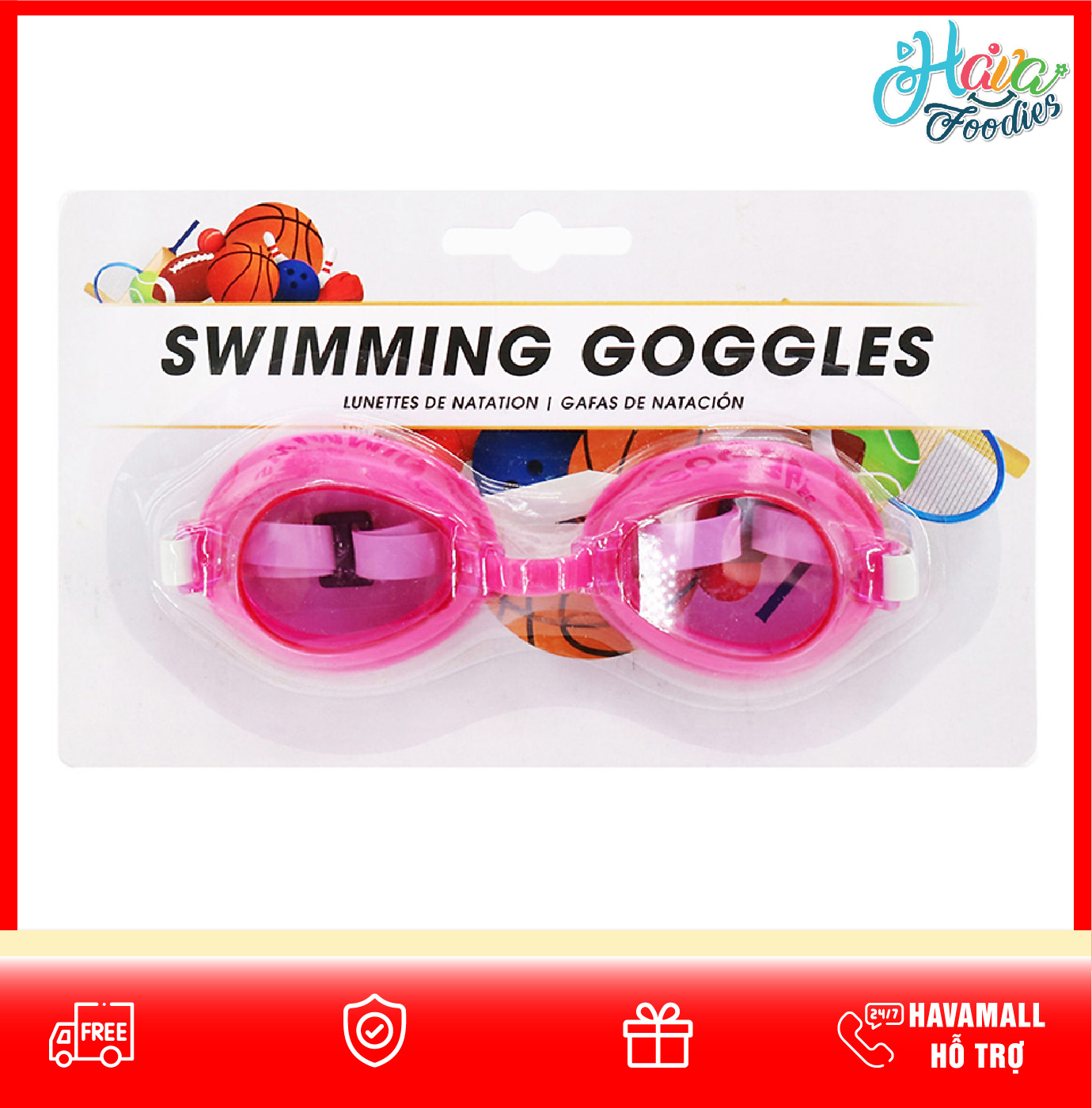 Kính Bơi Có Thể Điều Chỉnh Ucle Bills – Swimming Goggles (Màu sắc Ngẫu Nhiên)