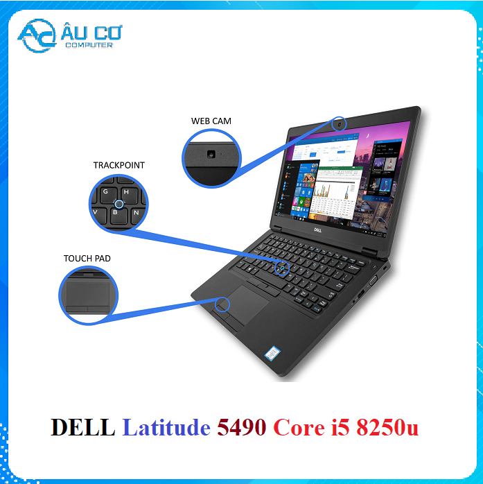 Laptop Dell Latitude 5490 Core i5 7200, RAM 8GB, SSD 256GB, 14″ FHD