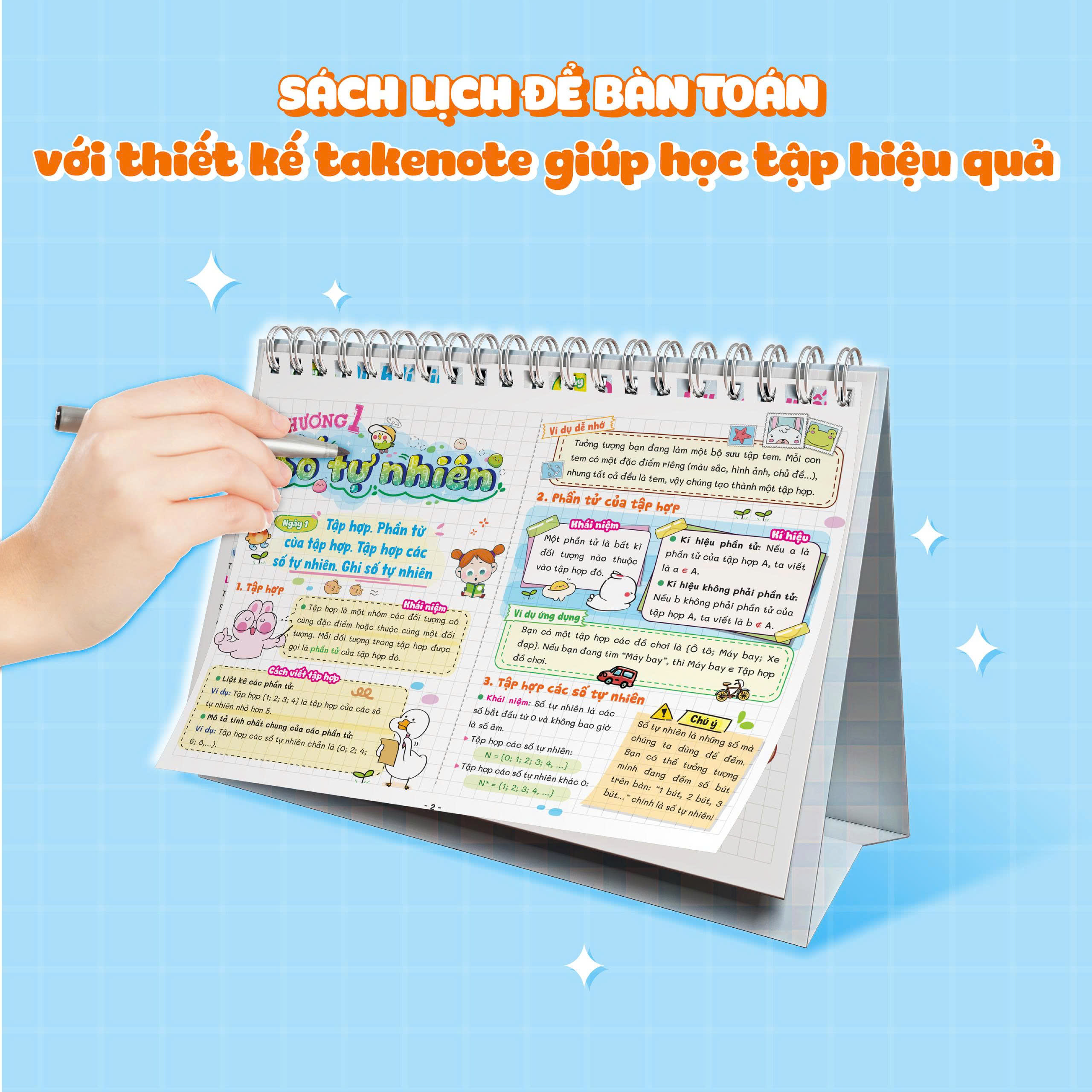 Sách Lịch Để Bàn - Tra Cứu Nhanh Kiến Thức Hàng Ngày Toán THCS