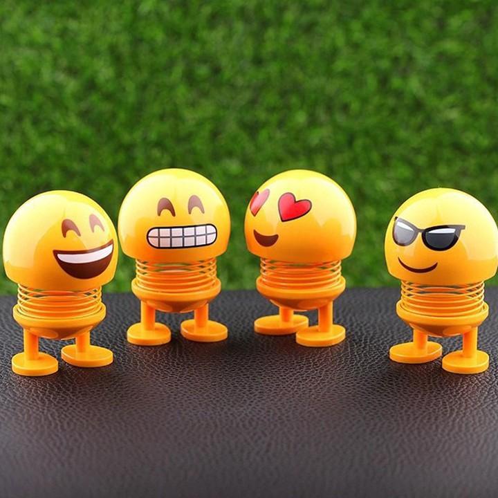 Combo 6 thú nhún Emoji lò xo ngộ nghĩnh 6 biểu cảm