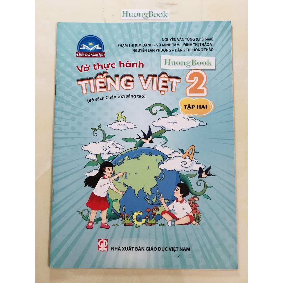 Sách - Combo trọn bộ 4 quyển Vở thực hành Tiếng Việt + Toán lớp 2 - Chân Trời Sáng Tạo