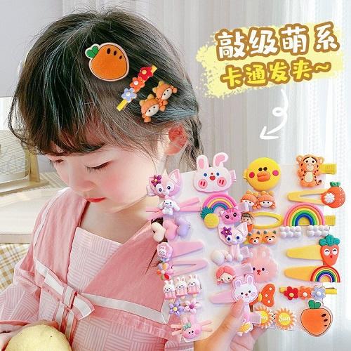 Set 14 Phụ Kiện Kẹp Tóc Xinh Xắn Cho Bé Gái Gelu Kids Phong Cách Hàn Quốc