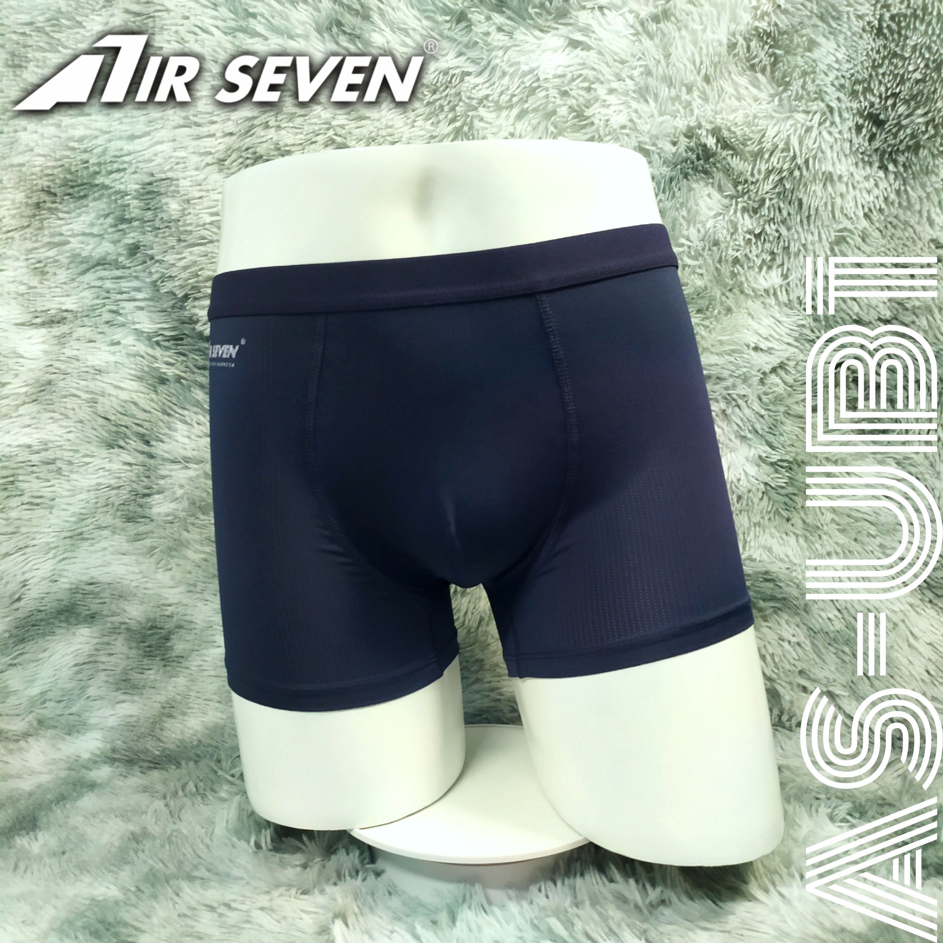 Quần lót nam Boxer co giãn 4 chiều, lưng thun nhỏ, công nghệ thoáng khí - màu Xanh đen