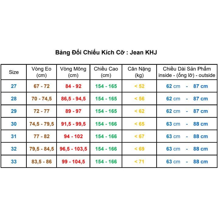 Quần Jean Nữ KHJ ,Ống Loe , Lỡ , Tua Lai , Màu Đen Tuyền