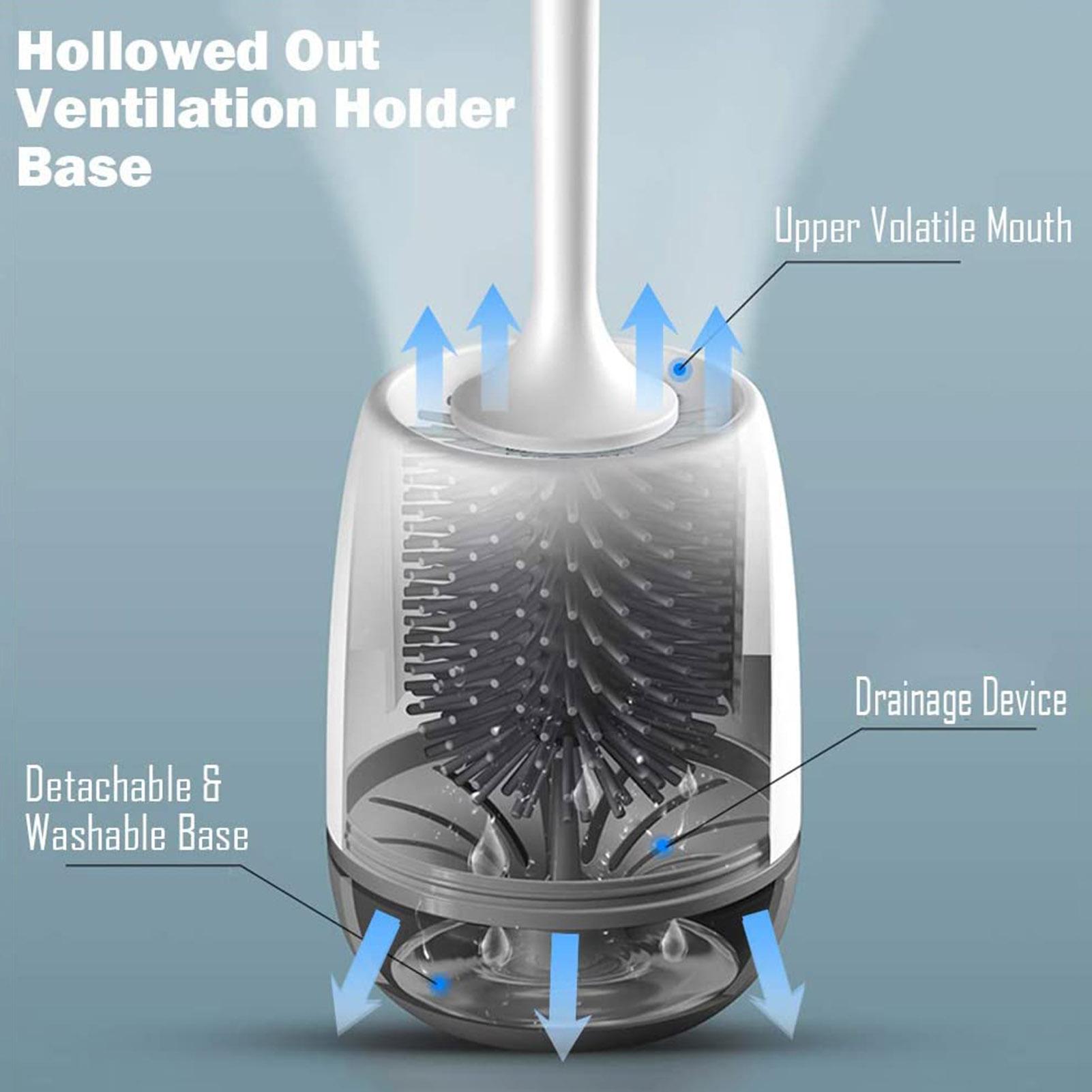 Cọ bàn chải vệ sinh toilet, làm sạch góc chết