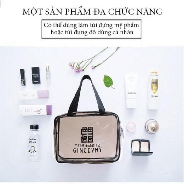 Túi Đựng Đồ Trang Điểm - Sét 3 Túi Trong Suốt Đựng Đồ Mỹ Phẩm Đi Du Lịch Thời Trang có sỉ