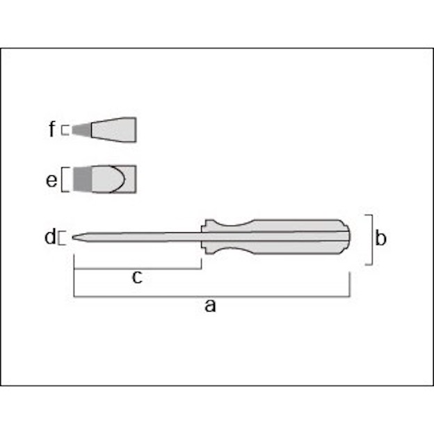 Tuốc nơ vít đóng dẹp  Fujiya FTSD-8-250-S