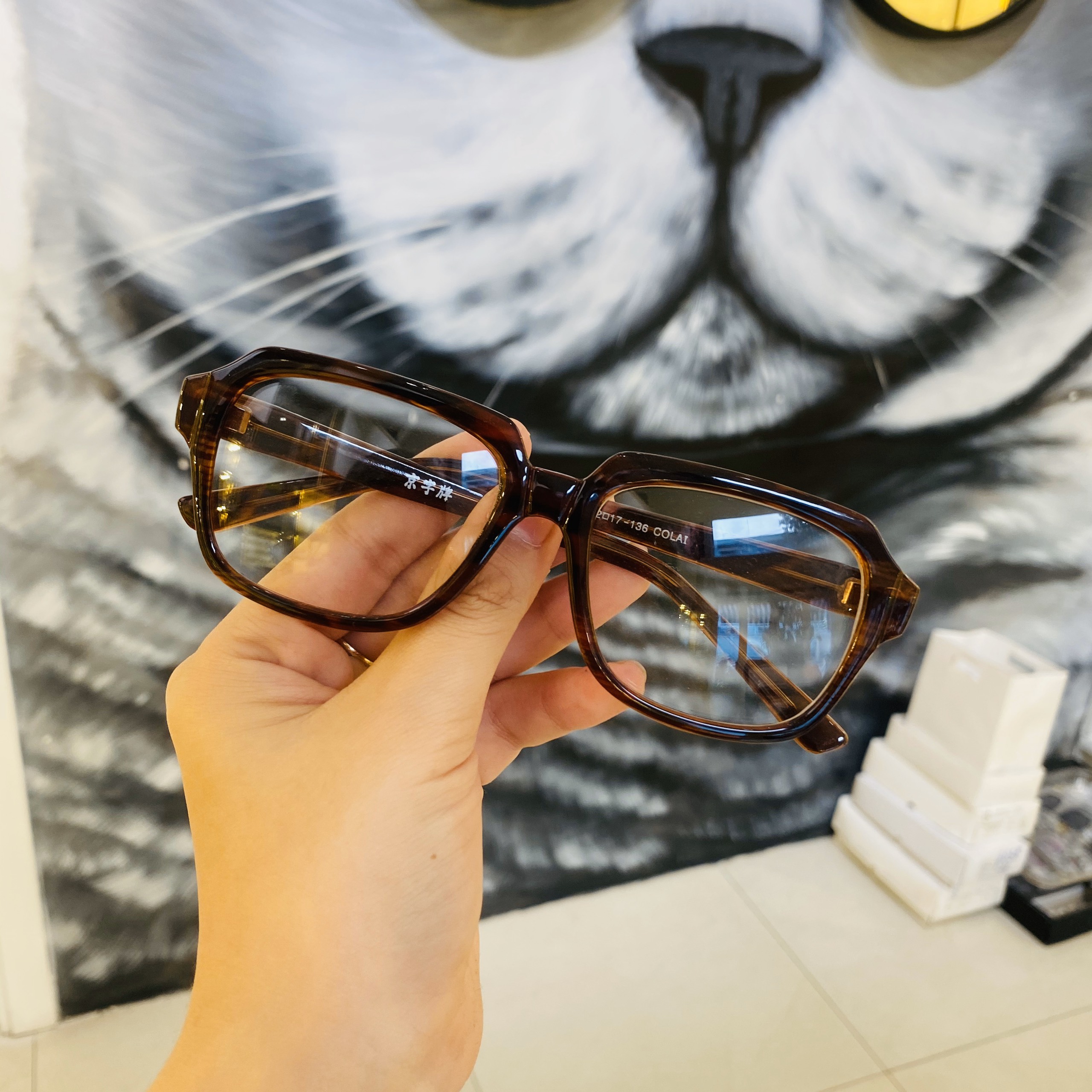 Gọng kính unisex nhựa Acetate cao cấp 3818 size 52-54-58-60