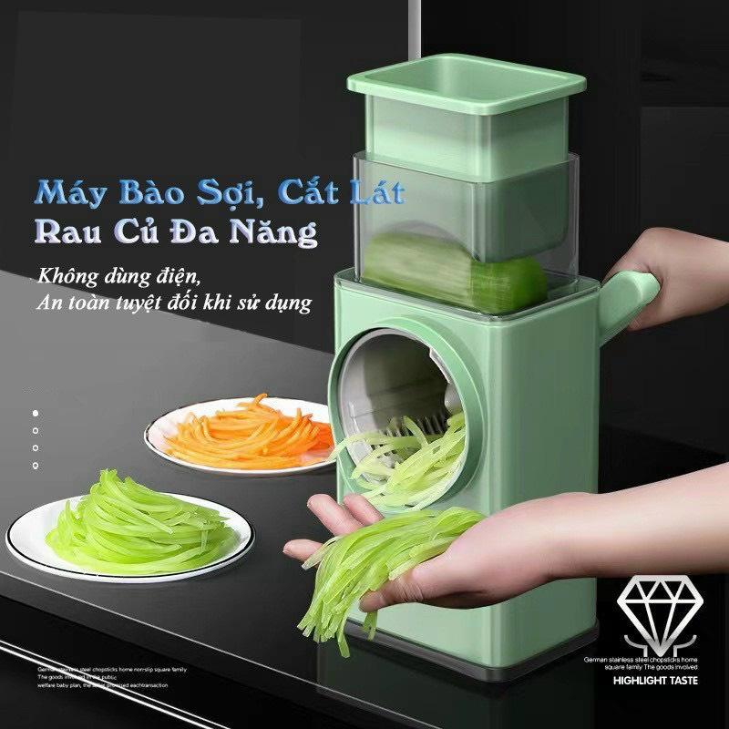 Nạo rau củ quả cầm tay nhiều chế độ 3 lưỡi bào, lưỡi dao rau củ quả cầm tay thông minh đồ dùng nhà bếp