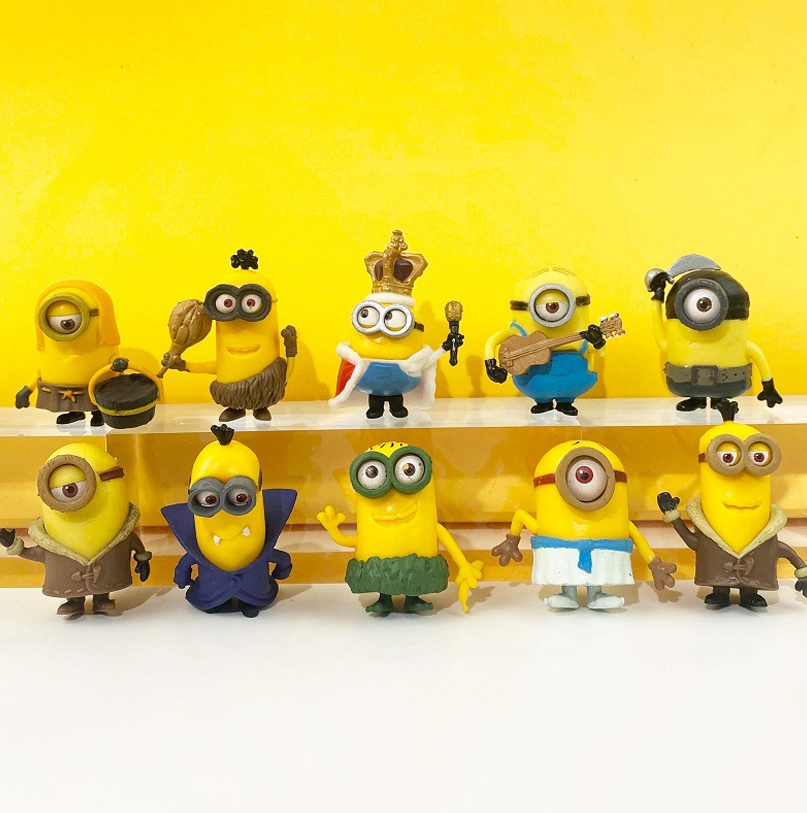 Bộ 10 mô hình Minions dễ thương - Kẻ cắp mặt trăng Despicable