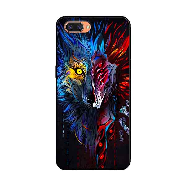 Ốp Lưng Dành Cho Oppo A12e mẫu Sói Nhiều Màu - Hàng Chính Hãng