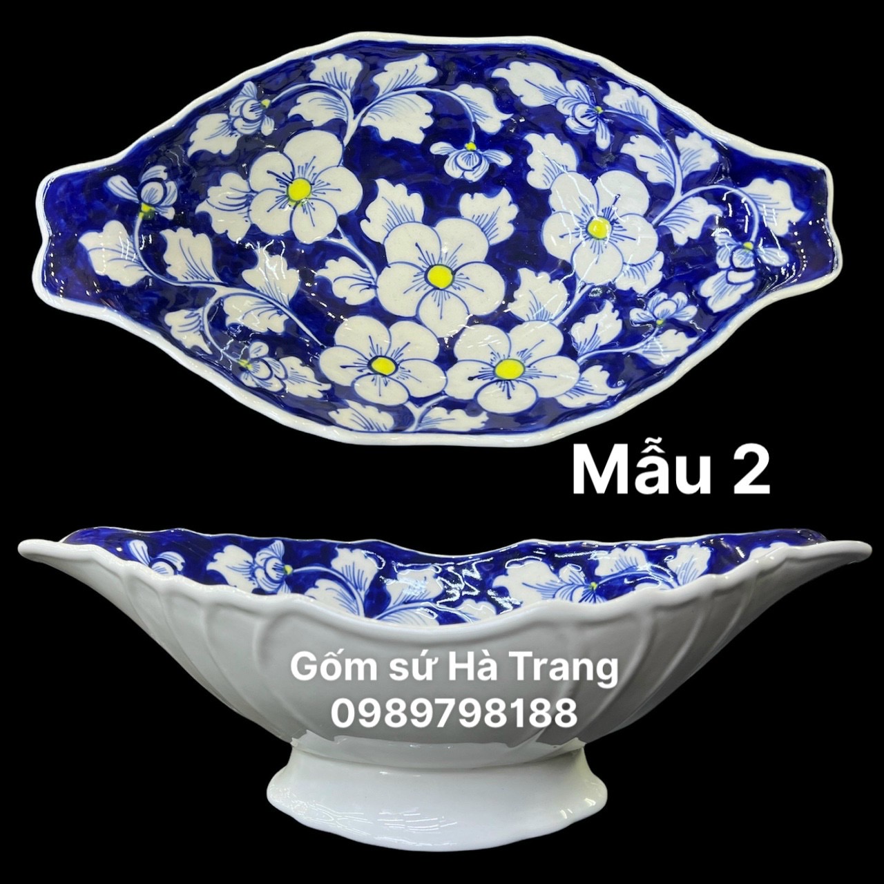 Bát thuyền gà gốm sứ Bát Tràng cao cấp mẫu 2