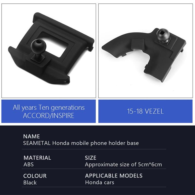 Giá đỡ điện thoại trên ô tô cho Honda Air Vent Điện thoại hỗ trợ phổ quát cho Honda Giá đỡ điện thoại thông minh xoay 360 độ