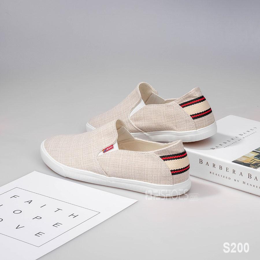 Giày lười nam - Slip on nam vải - Mã S200