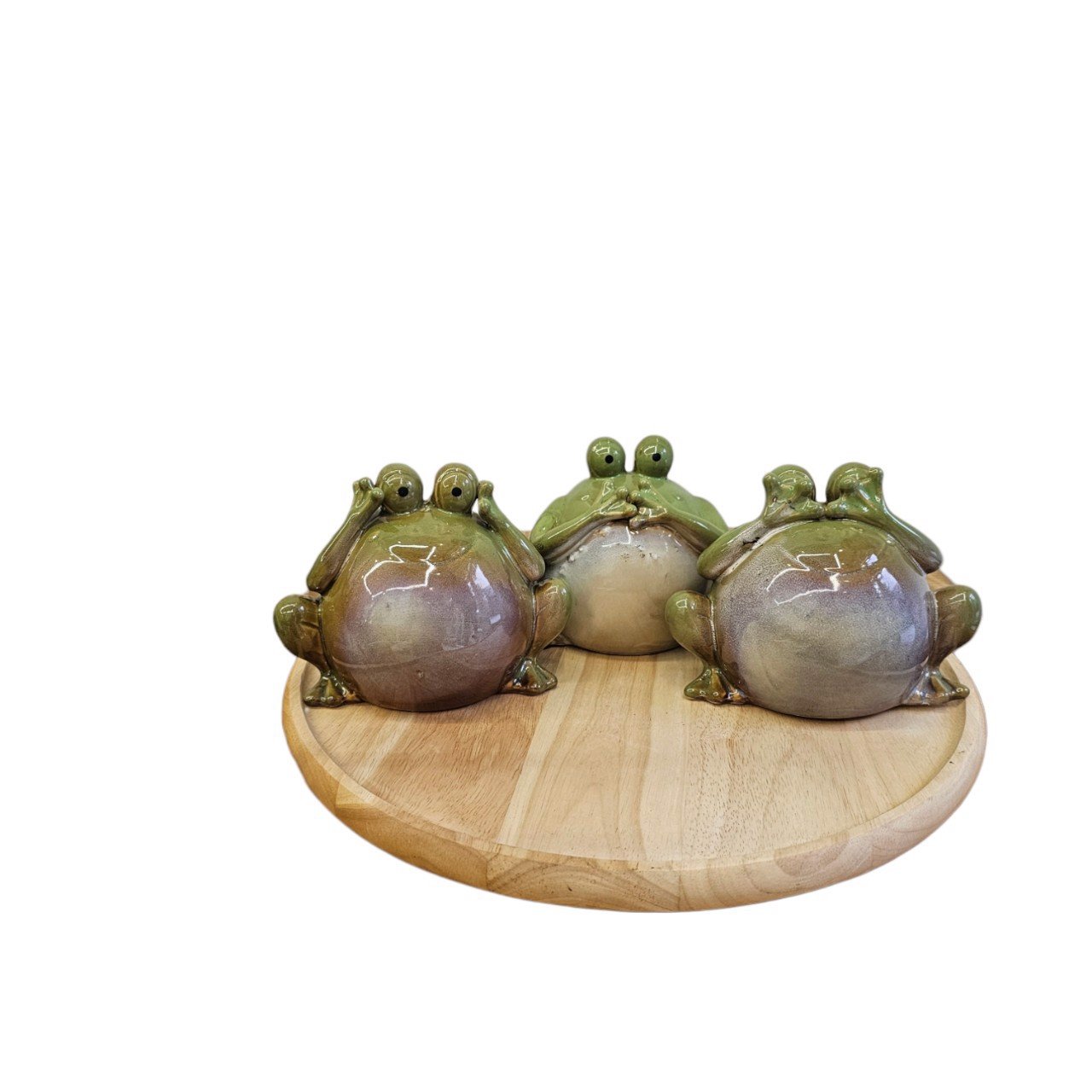 Set 3 Tượng Gốm Hình Ếch Xinh xắn