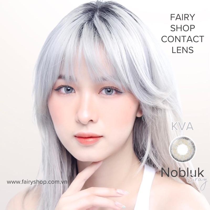 Kính Áp Tròng NOBLUK GRAY KVA 14.0mm - Kính Áp Tròng FAIRY SHOP CONTACT LENS độ 0 đến 6