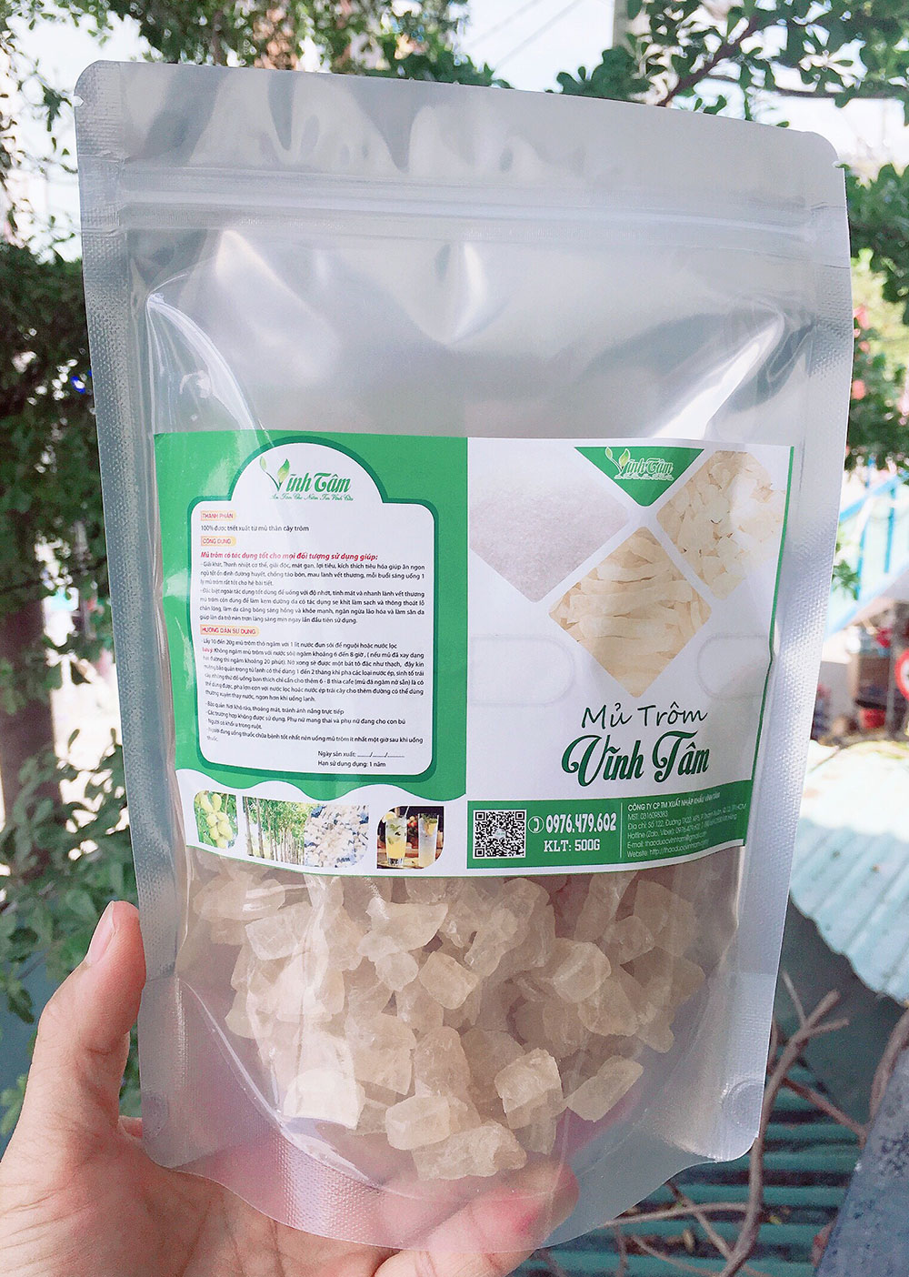 MỦ TRÔM SIÊU SẠCH VĨNH TÂM KÍCH THƯỚC HẠT LỰU 500G