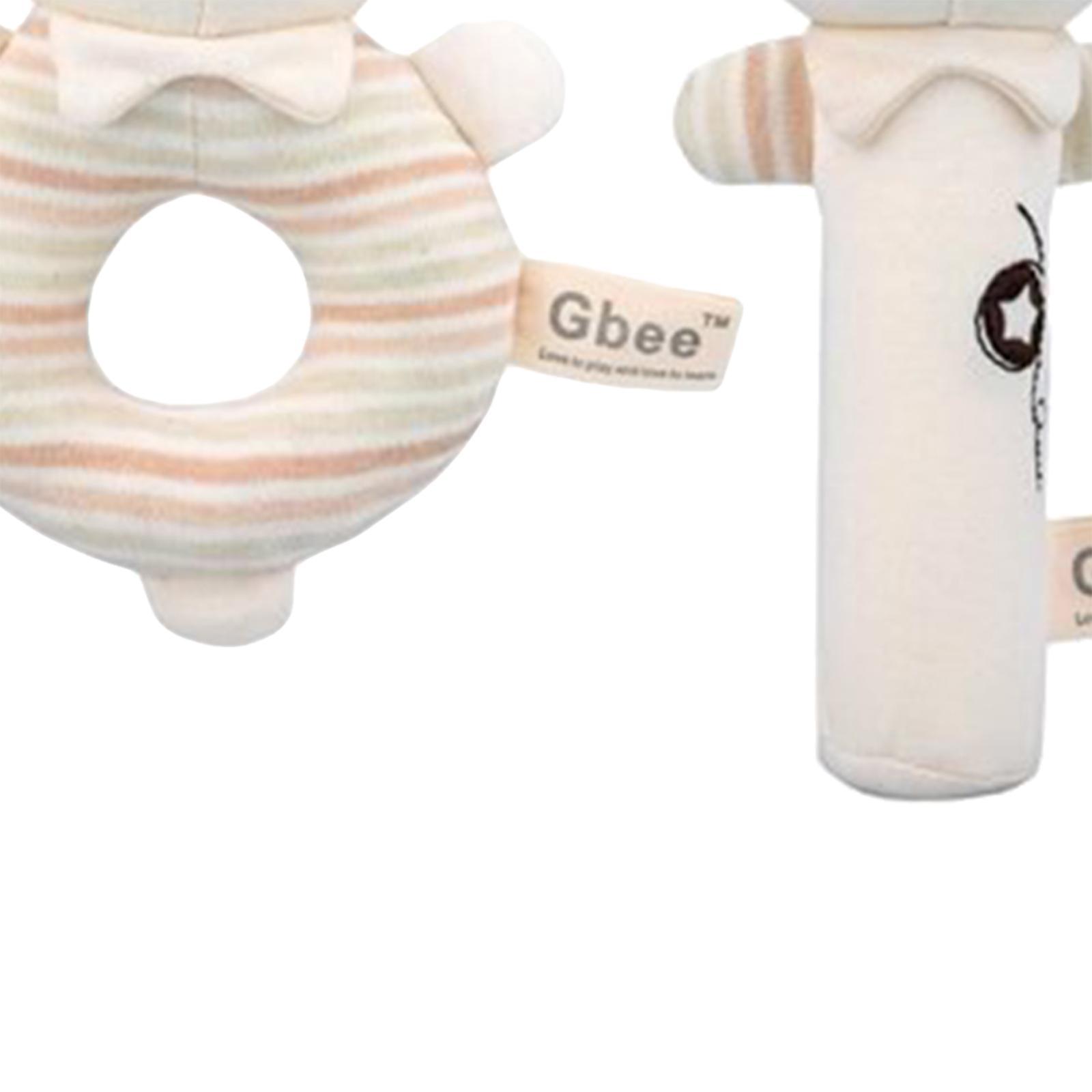 2x Cute Baby Rattle Toys Stuffed Educational Toys Hand Grip Toys