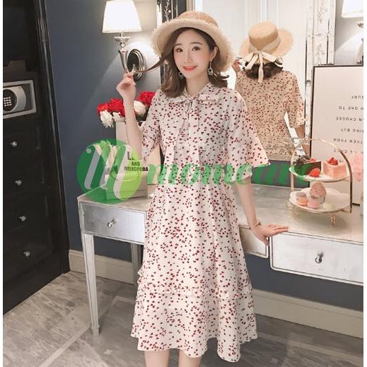 Váy Đầm bầu công sở đẹp HOA MƠ - Đầm sau sinh cho con bú ti - Thời trang bà bầu xinh dự tiệc mùa hè Bigsize ẢNH THẬT