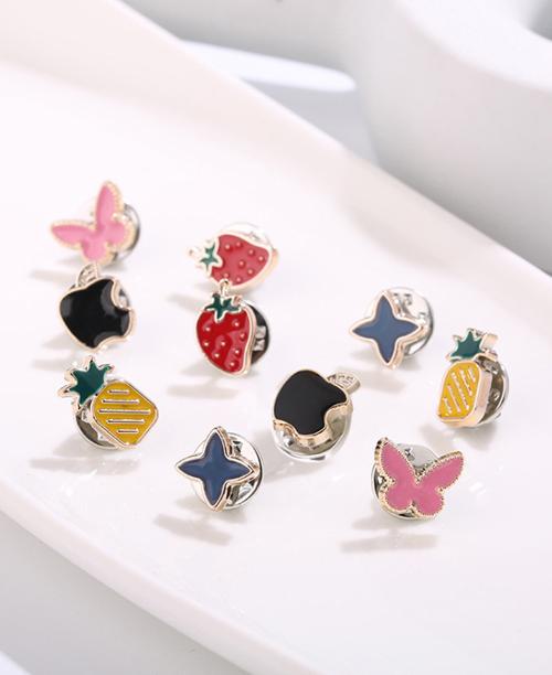 Sét 10 cài áo dâu dứa siêu yêu