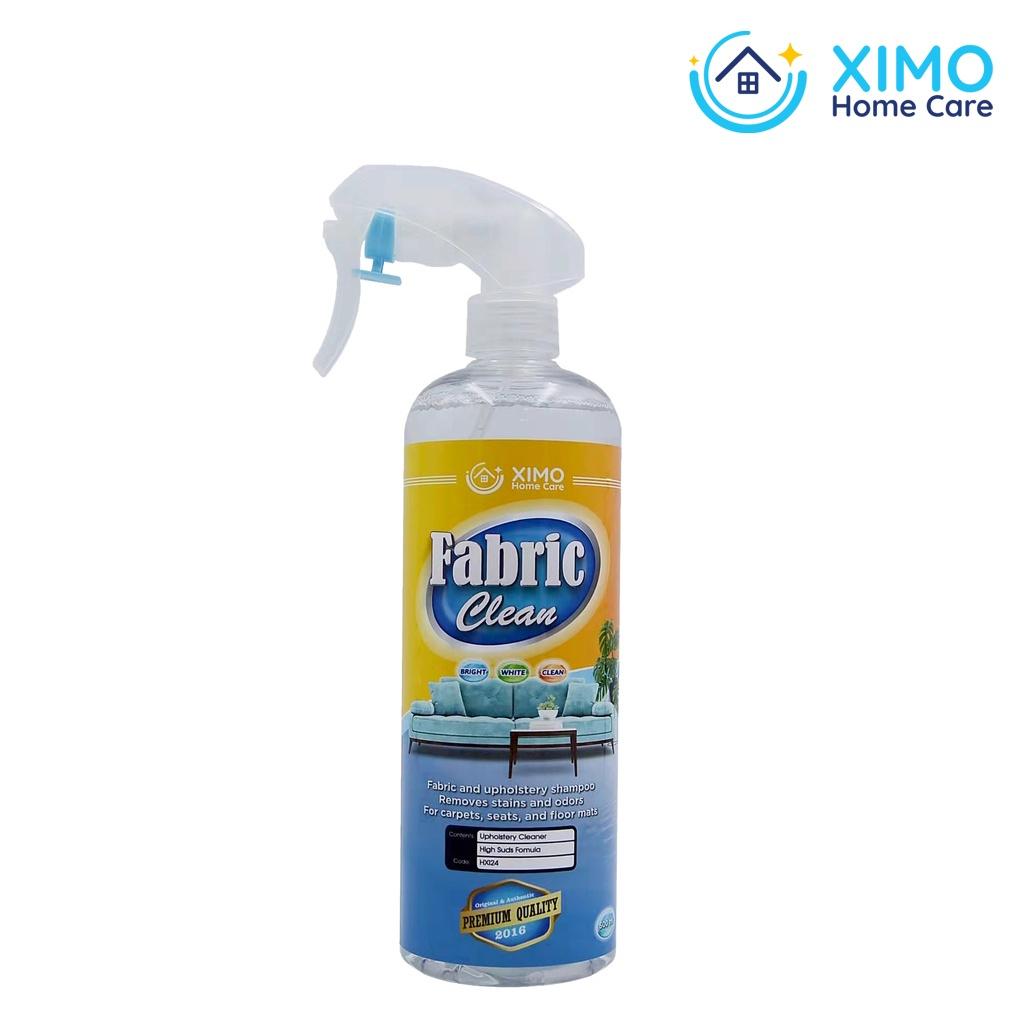 Combo 2 Chai vệ sinh đồ vải nỉ Farbic Clean Ximo Home cho ghế sofa, thảm trải, ga giường, rèm, nội thất ô tô