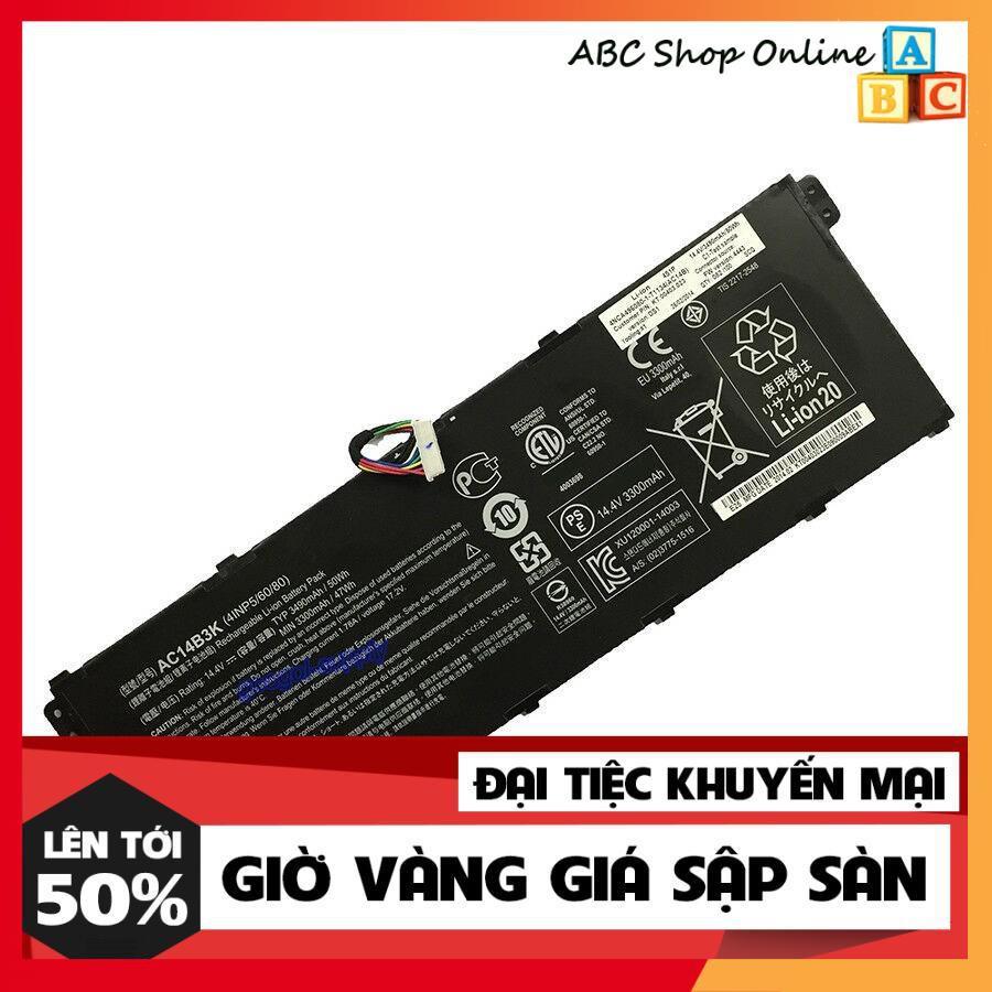 Pin Dùng Cho Acer Aspire R3-131T, R5-571TG, S14 CB3-511, CB3-531, AC14B3K (14.4V- 50Wh)