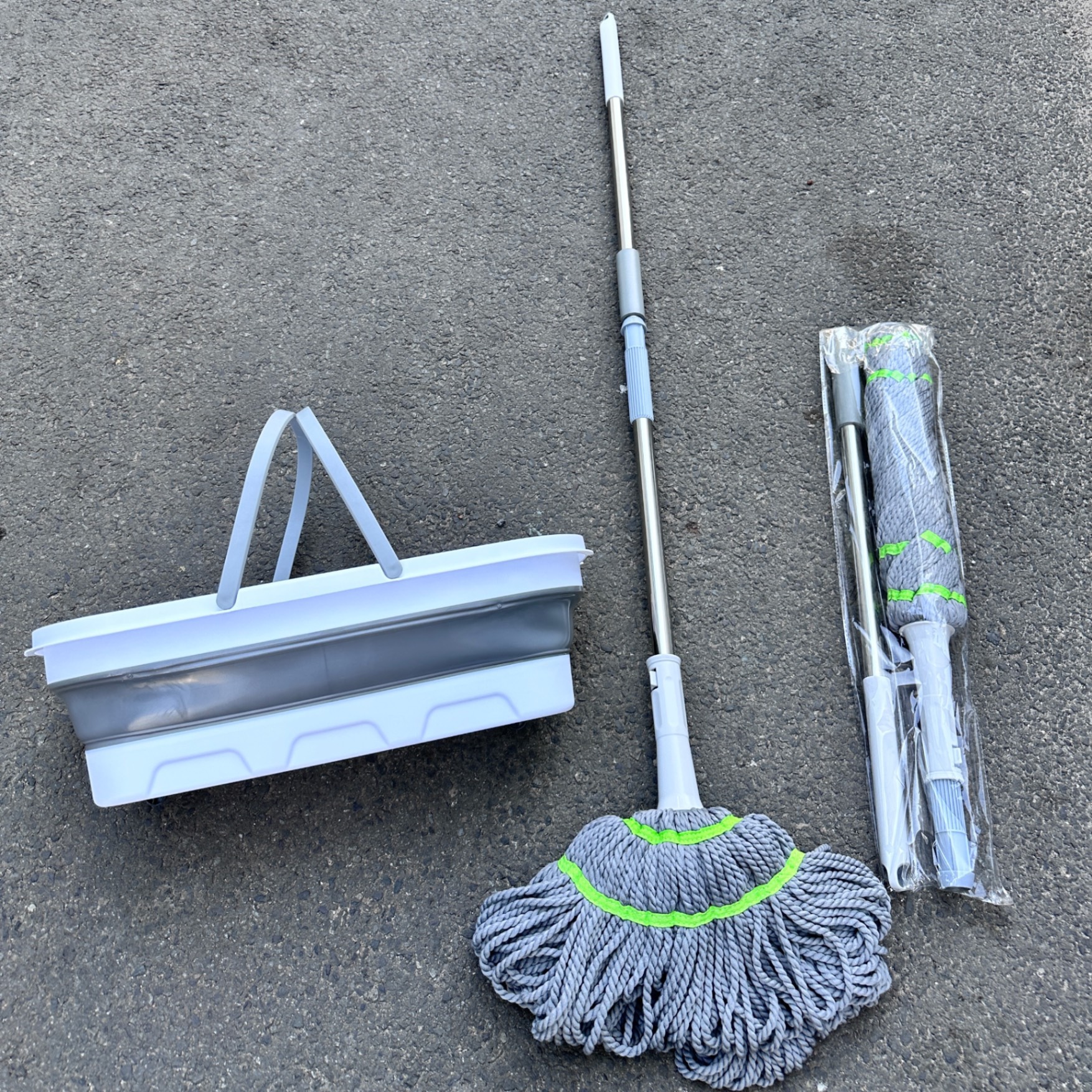 Cây Lau Nhà Vắt Tay Trợ Lực Tròn Chuyên Dụng Siêu Bền (Giao màu ngẫu nhiên)