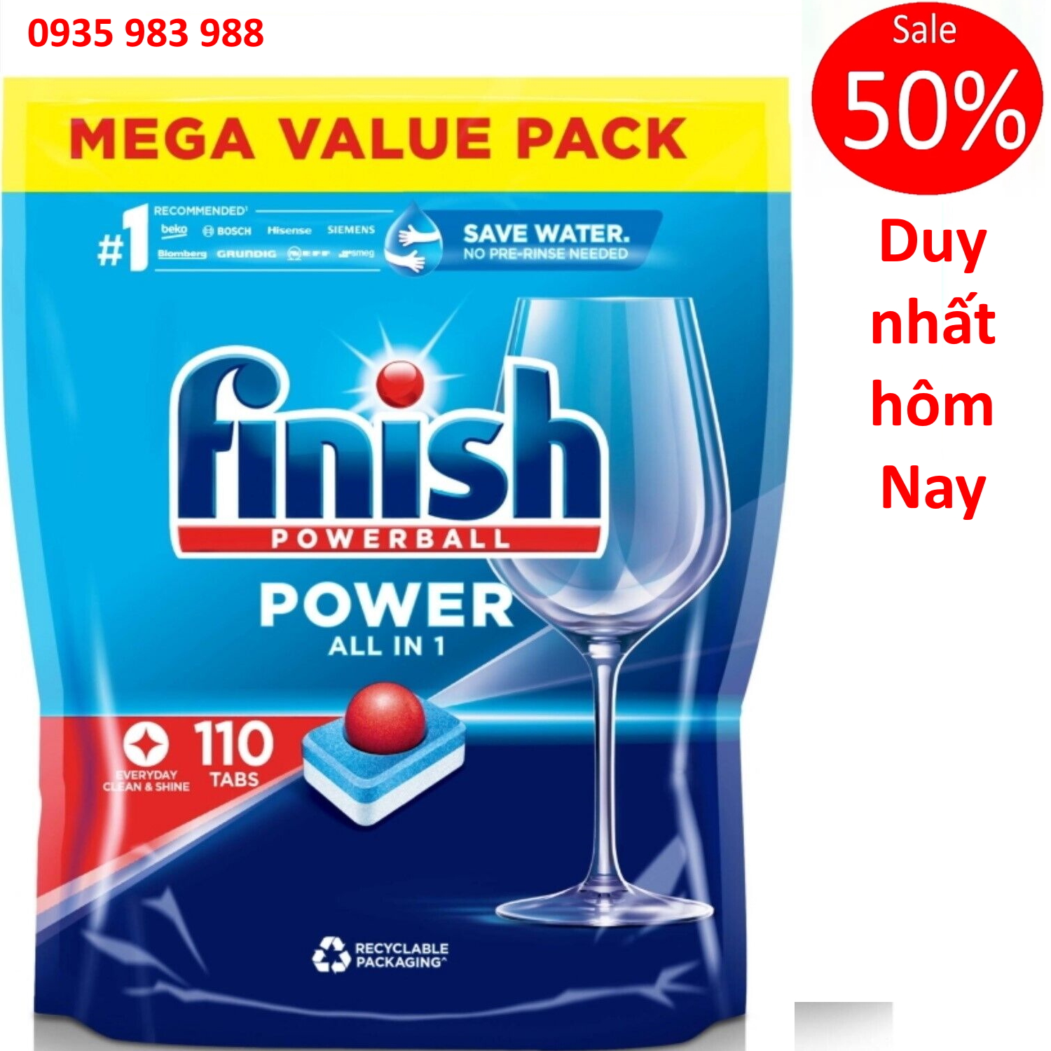 viên rửa bát Finish All In one 110 viên 10 in 1 chuyên dùng cho máy rửa bát, vên rửa bát finish all in 1 mới có tác dụng như viên finish all in one max