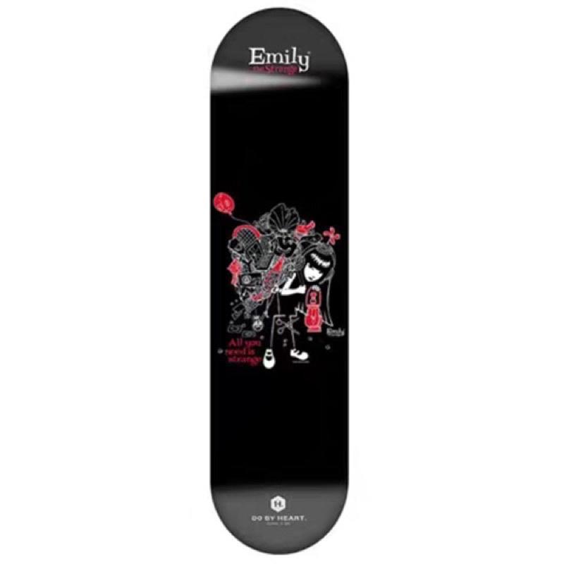 Mặt Ván Trượt Do By Heart x Emily The Strange Black Deck 8.0