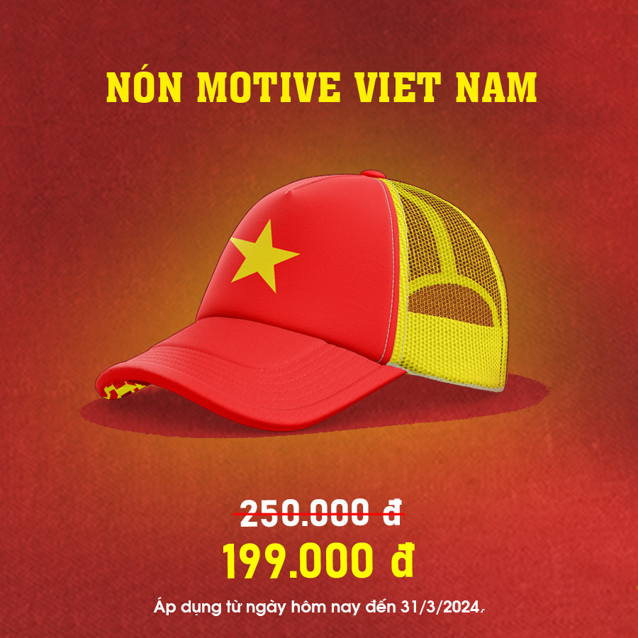 [PHIÊN BẢN GIỚI HẠN] Nón Kết Lưới Thể Thao Chạy Bộ MOTIVE Trucker Cap - VIỆT NAM